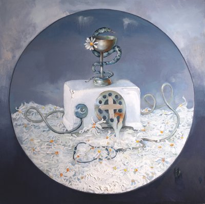 A margaréta orvosi szimbólumai alkotó: Anastasiia Grygorieva