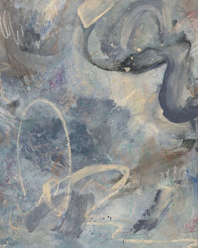 Nyugodt kék absztrakt alkotó: Anastasiya Devochkina