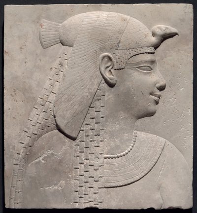 Királynőt vagy istennőt ábrázoló plakett alkotó: Ancient Egyptian