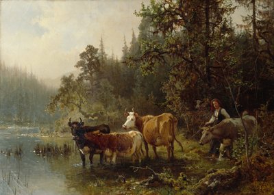 A vízoszlop mellett alkotó: Anders Askevold