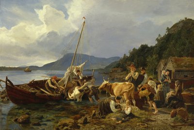 A nyári hegyi legelőre alkotó: Anders Askevold