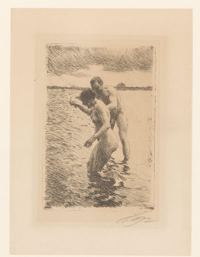 A raktárépület Pilóta – Sok alkotó: Anders Leonard Zorn (signed by artist)