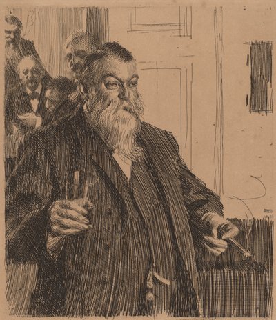A Toast II, 1893. alkotó: Anders Leonard Zorn