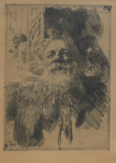 Auguste Rodin alkotó: Anders Leonard Zorn