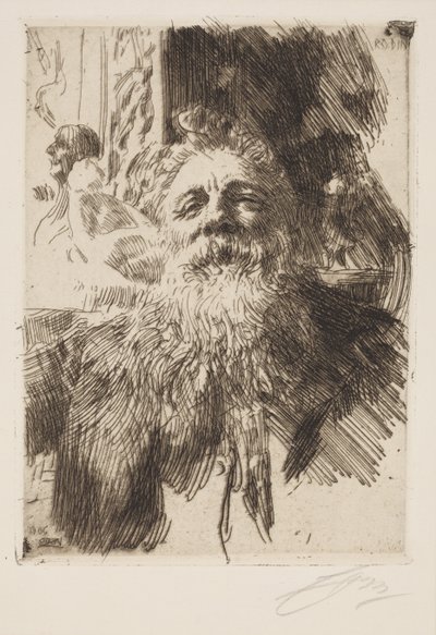 Auguste Rodin alkotó: Anders Leonard Zorn