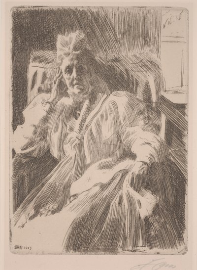 Zsófia svéd királynő alkotó: Anders Leonard Zorn