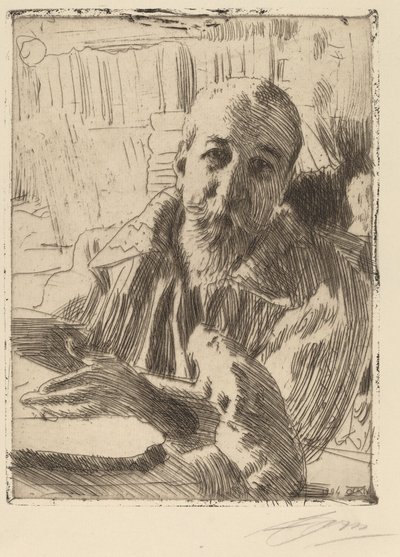 Anatole France alkotó: Anders Leonard Zorn
