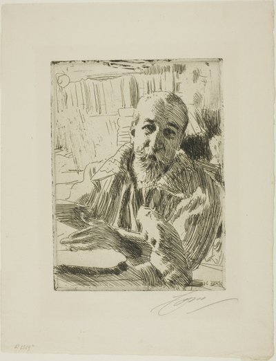 Anatole France alkotó: Anders Leonard Zorn