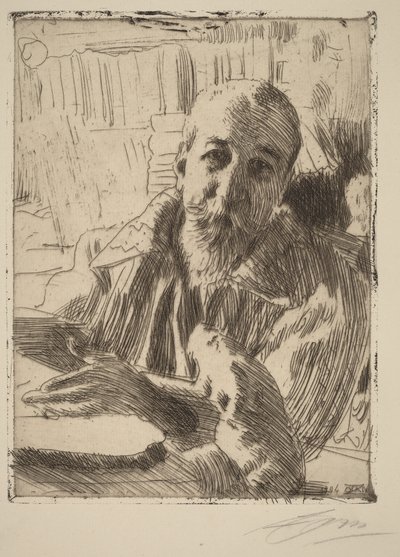 Anatole France alkotó: Anders Zorn
