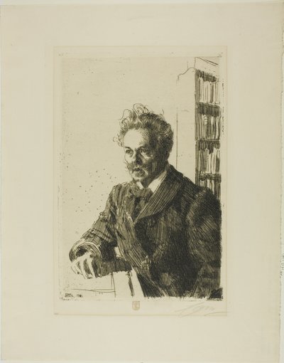 August Strindberg alkotó: Anders Leonard Zorn