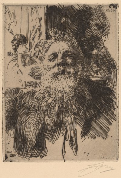 Auguste Rodin alkotó: Anders Leonard Zorn