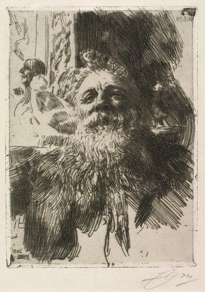 Auguste Rodin alkotó: Anders Leonard Zorn