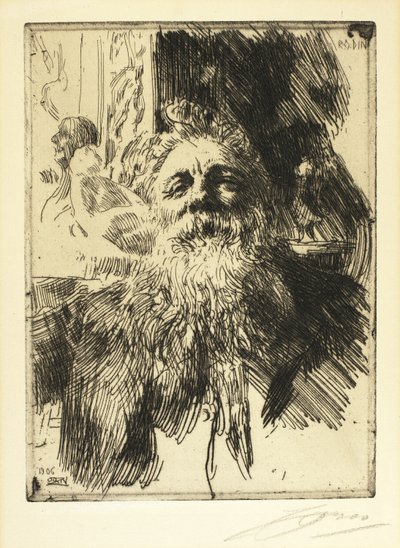Auguste Rodin alkotó: Anders Leonard Zorn