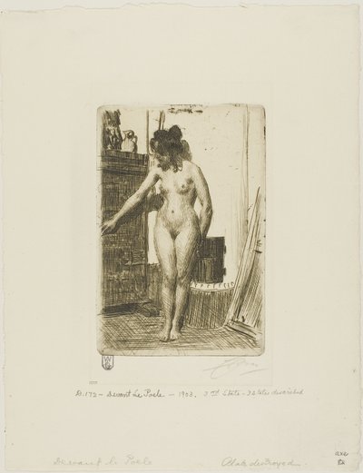 A tűzhely előtt alkotó: Anders Leonard Zorn