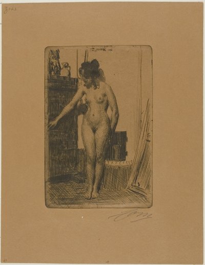A tűzhely előtt alkotó: Anders Leonard Zorn