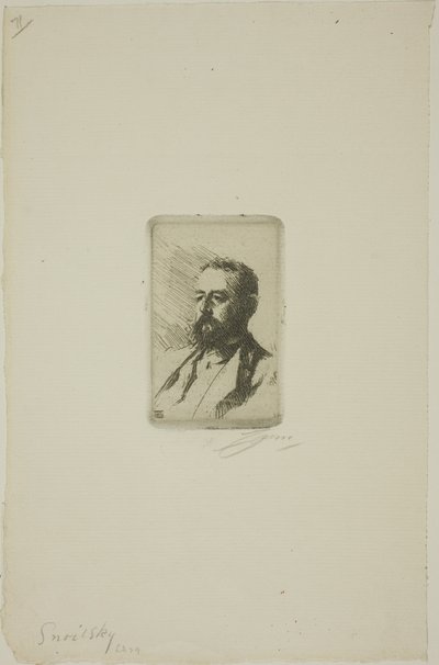 Carl Snoilsky alkotó: Anders Leonard Zorn