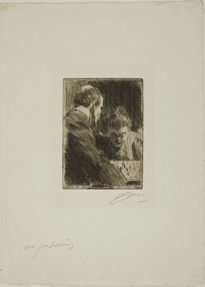 Sakkozók alkotó: Anders Zorn