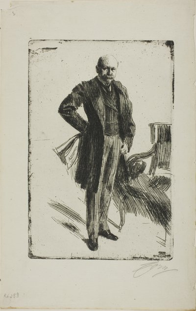 Lamont I. ezredes (teljes hosszban) alkotó: Anders Leonard Zorn