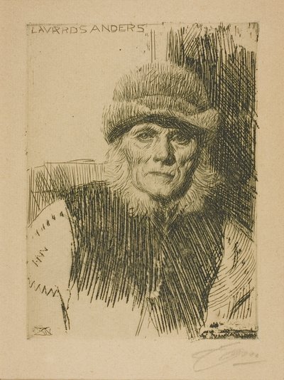 Dalecarli paraszt (Lavards Anders) alkotó: Anders Leonard Zorn