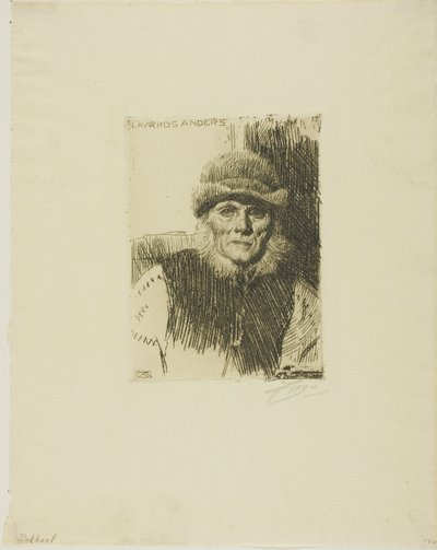 Dalecarli paraszt (Lavards Anders) alkotó: Anders Leonard Zorn