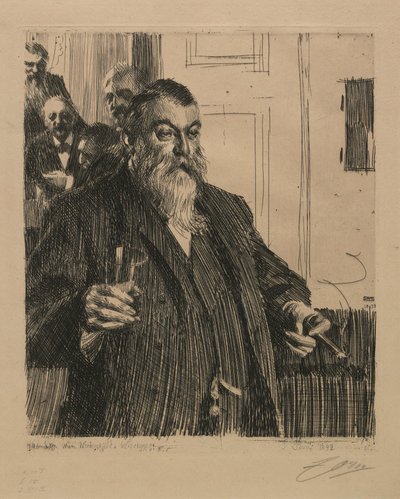 Koccintás az Idun II-ben alkotó: Anders Zorn
