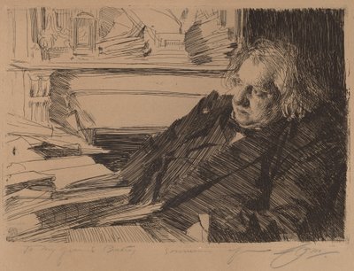 Ernest Renan alkotó: Anders Leonard Zorn