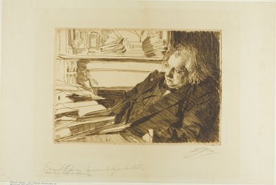 Ernest Renan alkotó: Anders Leonard Zorn