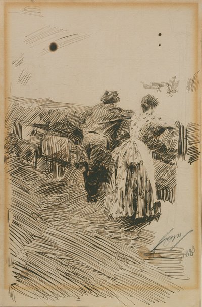 Halászok St Ives-ban alkotó: Anders Zorn