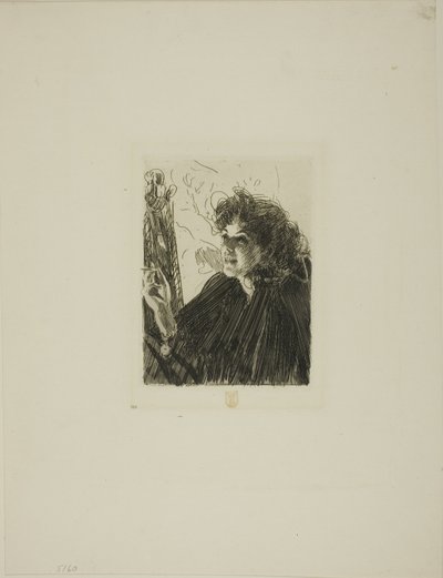 Lány cigarettával II alkotó: Anders Leonard Zorn