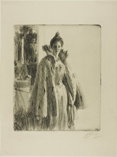 H. R. H. Ingeborg svéd hercegnő II alkotó: Anders Leonard Zorn