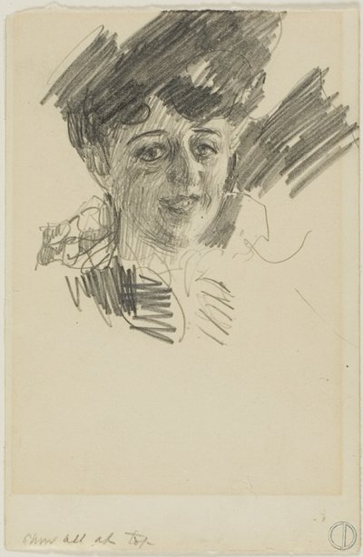 Egy nő feje alkotó: Anders Zorn