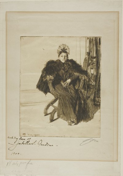 Isabella Gardner alkotó: Anders Leonard Zorn