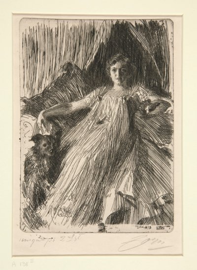 Maud Cassel (Ashley asszony) alkotó: Anders Leonard Zorn