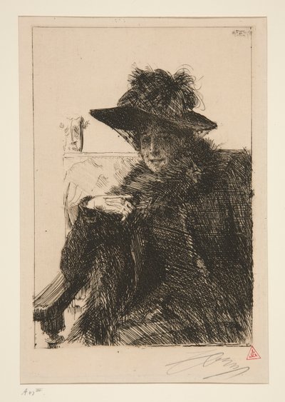 Mme. Armand Dayot alkotó: Anders Leonard Zorn