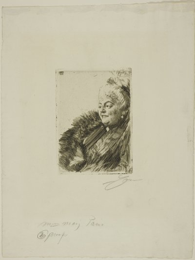 Mrs. Georges May II alkotó: Anders Leonard Zorn