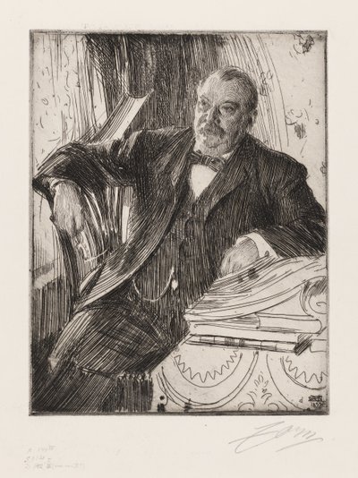 Grover Cleveland úr alkotó: Anders Zorn