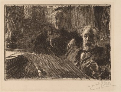 Mr. és Mrs. Furstenburg alkotó: Anders Leonard Zorn