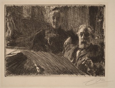 Furstenburg úr és felesége alkotó: Anders Zorn
