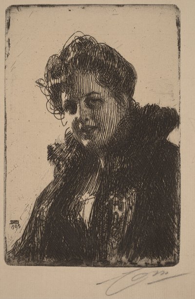 Granberg asszony alkotó: Anders Zorn