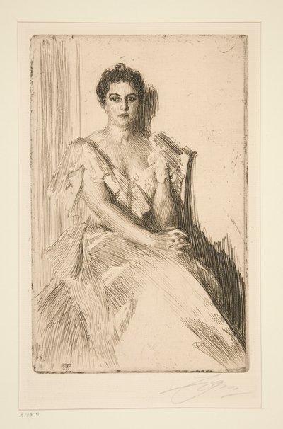 Mrs. Grover Cleveland II alkotó: Anders Leonard Zorn