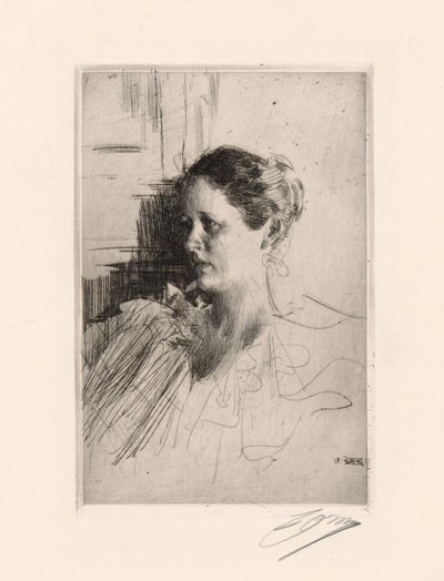 Nagel asszony alkotó: Anders Leonard Zorn