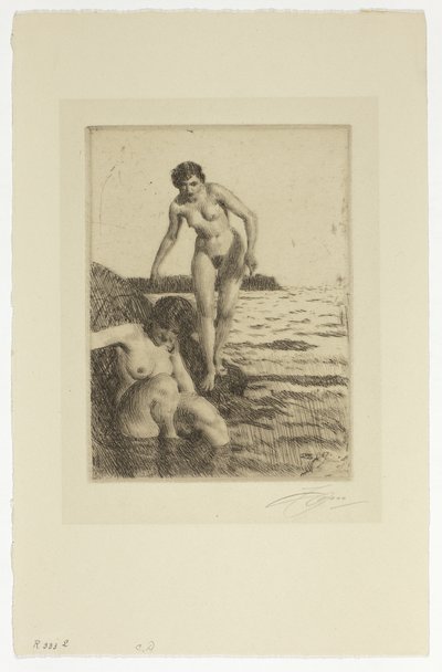 Hemsö szigetén alkotó: Anders Leonard Zorn