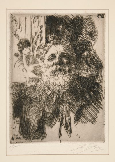 A. Rodin portréja alkotó: Anders Leonard Zorn