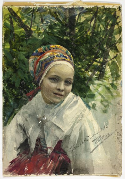 Egy lány portréja alkotó: Anders Leonard Zorn