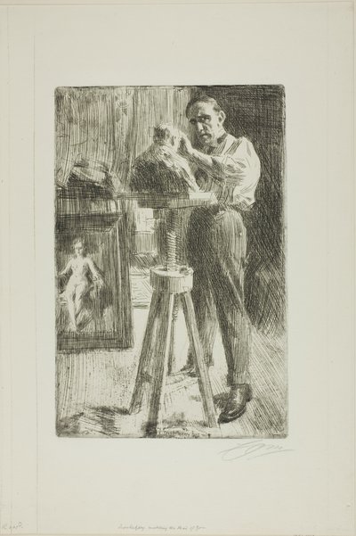 I. Troubetzkoy Pál herceg (teljes hosszban) alkotó: Anders Leonard Zorn