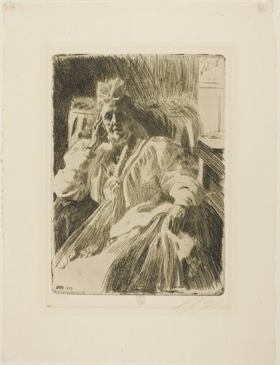 Zsófia királynő alkotó: Anders Leonard Zorn