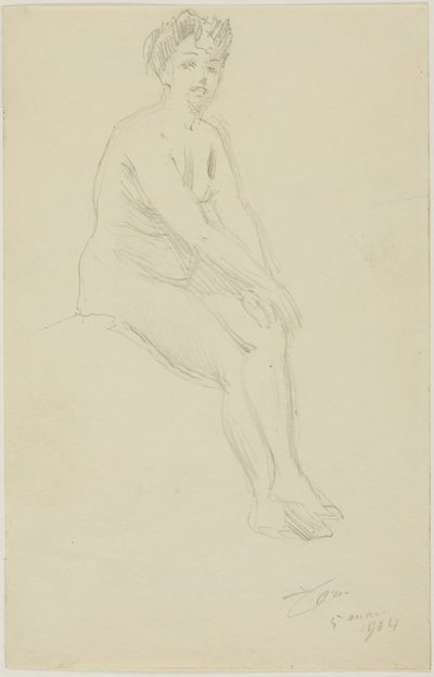 Ülő női akt alkotó: Anders Leonard Zorn