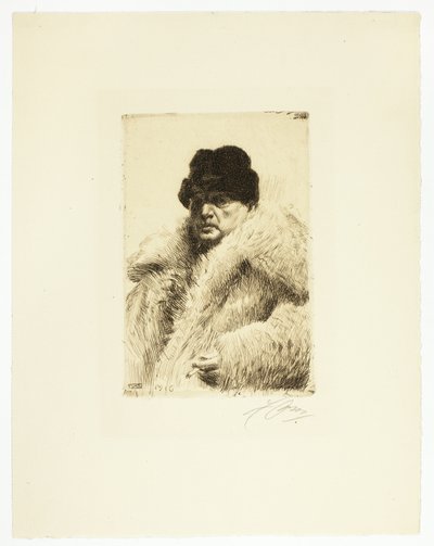 Önarckép 1916 alkotó: Anders Leonard Zorn