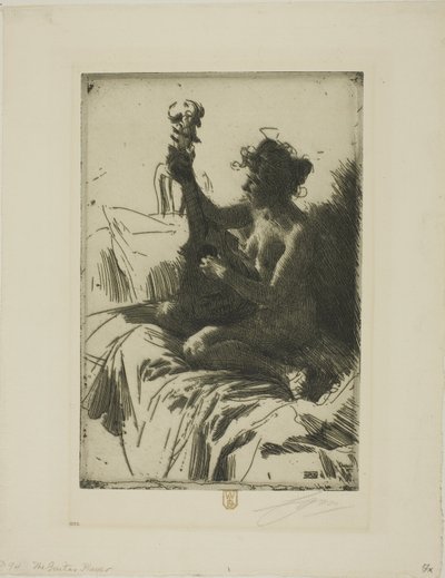Szuvenír vagy a gitár alkotó: Anders Leonard Zorn