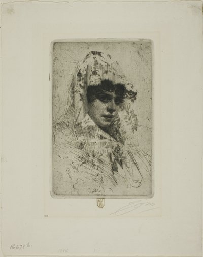 spanyol nő alkotó: Anders Leonard Zorn
